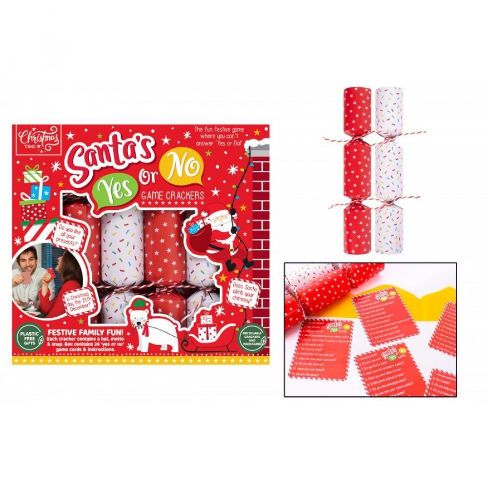 Rsw 6 Santa'S Yes Or No Game Crackers 9 inch - 1