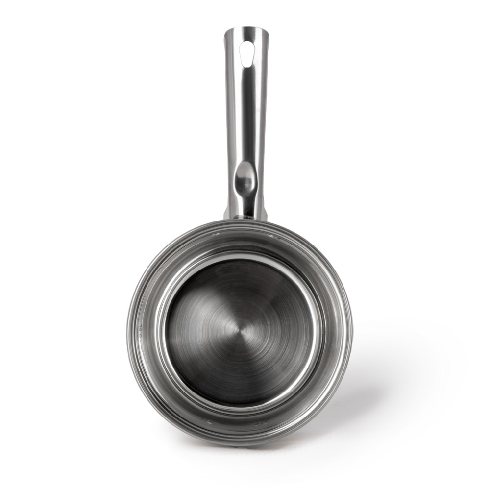 FISSMAN Saucepan with Glass Lid 16x10.5cm / 2.1L, Stainless Steel 18/10 INOX30 Sauce pan Felina Series - 2