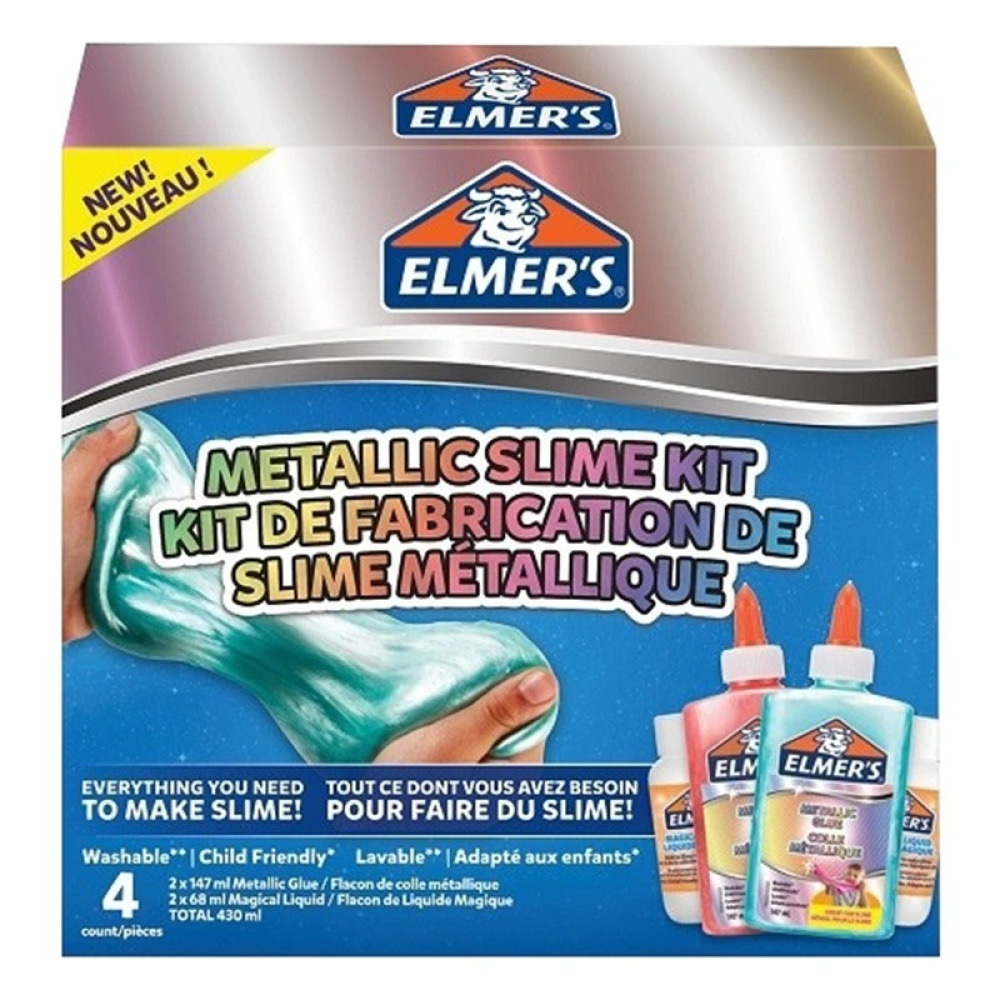 Kit Elmer's Slime Metalic, 4 Count - 2