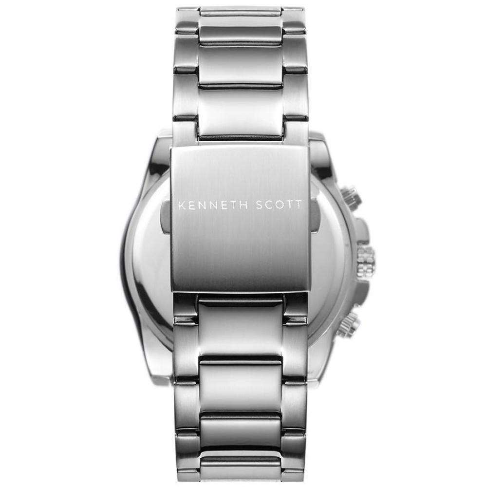Kenneth Scott Men's Black Dial Chronograph Watch - K22101-SBSBG - 3
