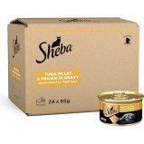 Sheba, Wet food, Tuna Fillet and Prawn in Gravy, 24*85 g - 5 miniature