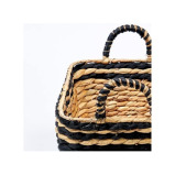 Homesmiths Medium Water Hyacinth Storage Basket L40 x W25 x H18 cm - 2 miniature