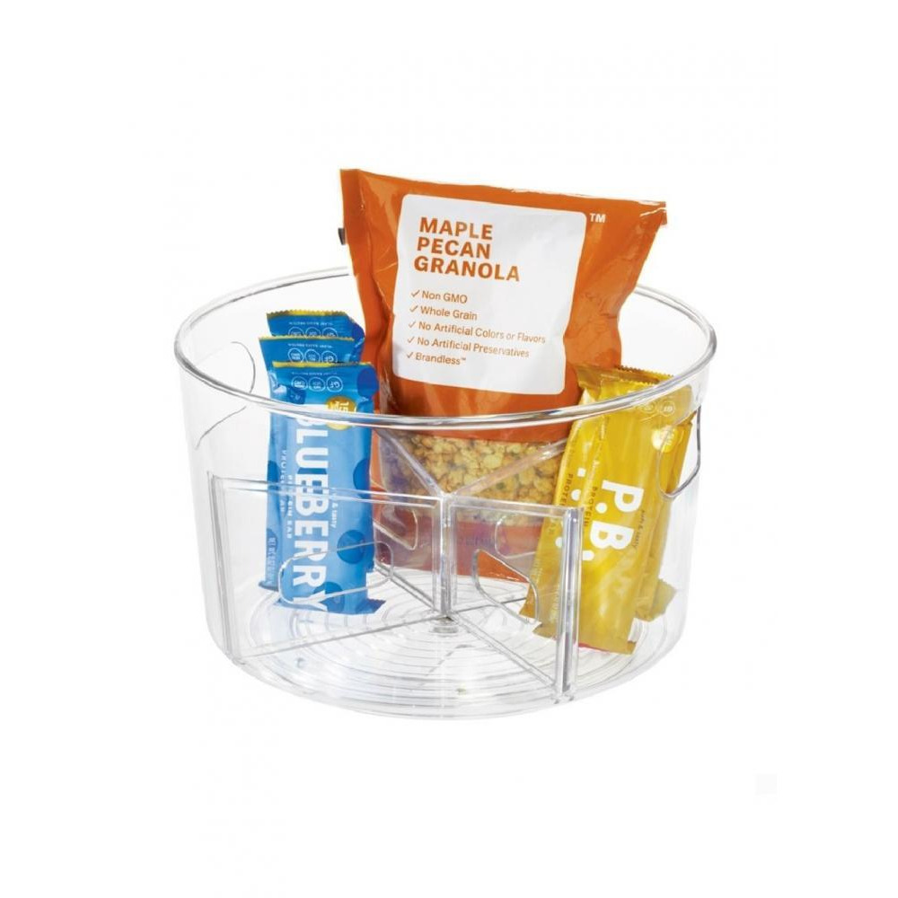 Interdesign Linus Customizable Turntable 10.5 x 10.5 x 6.4 inch Clear - 5