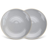 Fissman 2-Piece Plates Firmina Gray 21cm New Bone China - 4 miniature