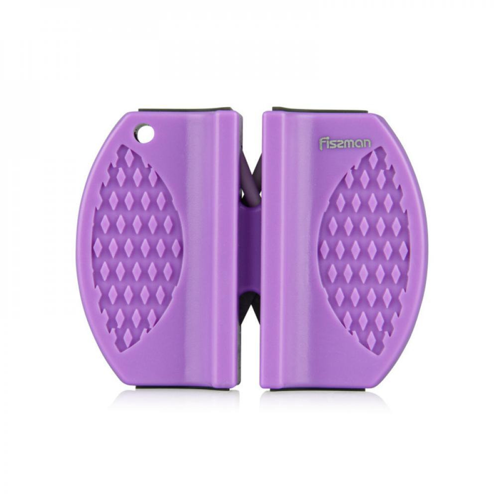 Fissman 2-Step Sharpening Knife Sharpener Purple 7.6x5.8x2.5cm - 1