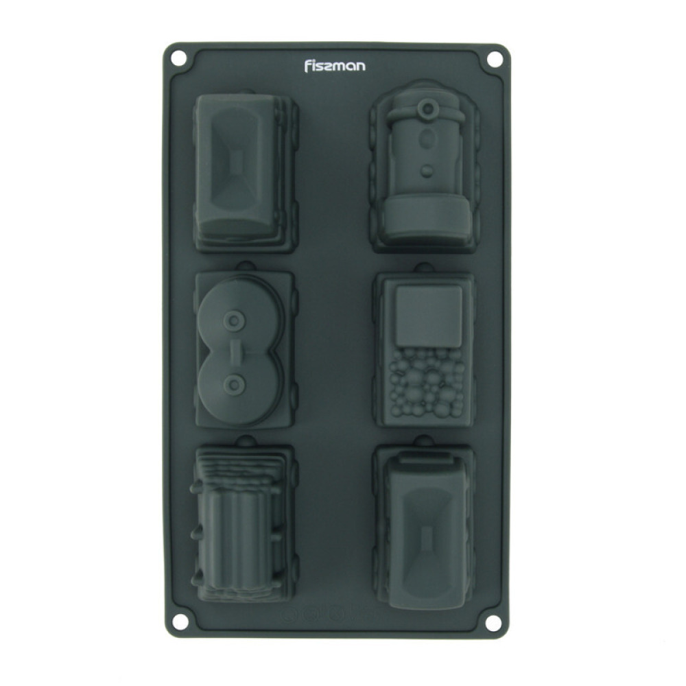 Форма ДЛЯ Торта Fissman На 6 ЧАШЕК 30х17,5х5см (силикон) - 3