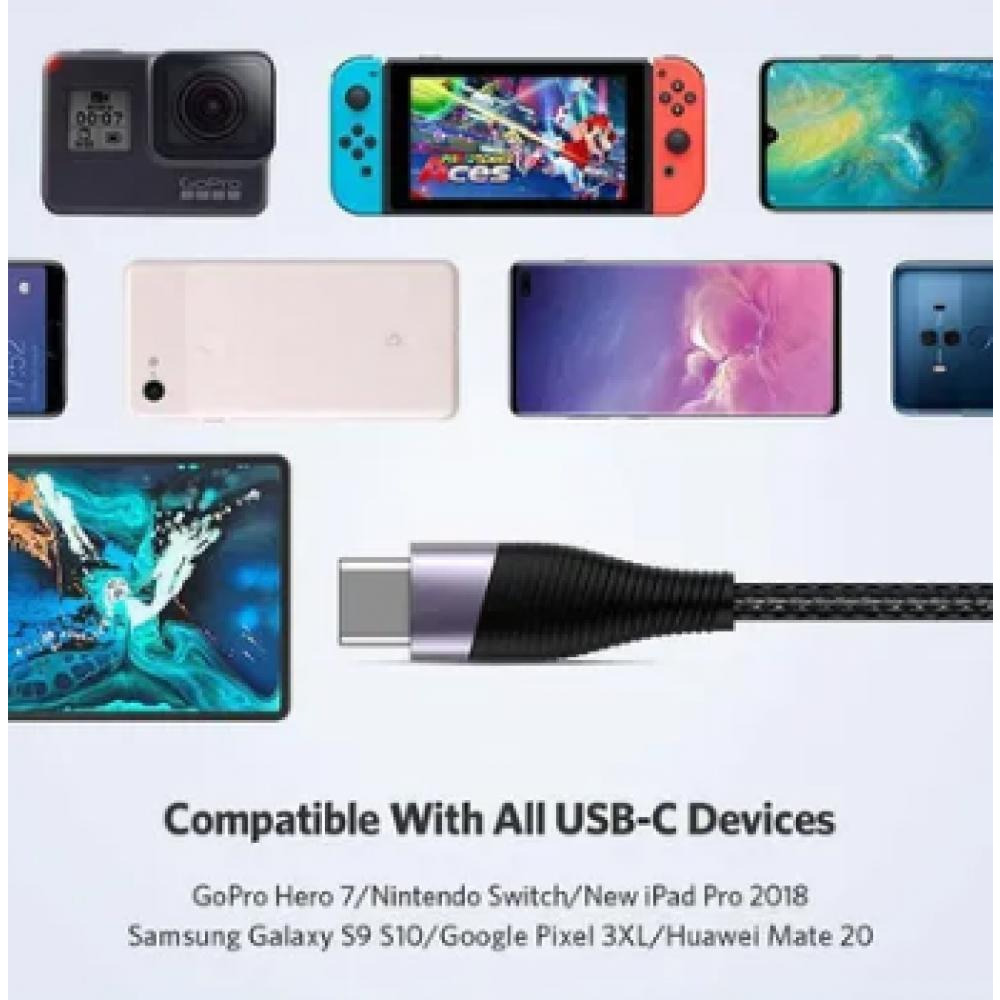 UGREEN / Charging cable, Type-C fast home charge, Black - 6