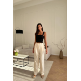 Брюки прямого кроя (ЦВЕТ слоновой кости), размер XS. - 3 miniature