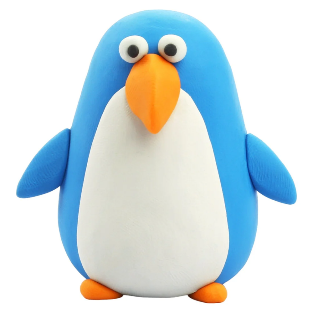 HEY CLAY - Air-Dry Clay Penguin, 3 Cans - 3
