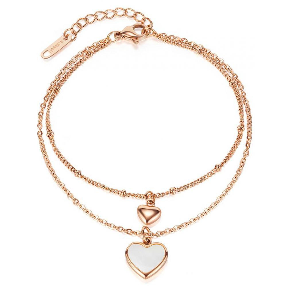 LEE COOPER Women's Stainless Steel Rose Gold Bracelet - LC.B.01242.440 - 1