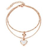 LEE COOPER Women's Stainless Steel Rose Gold Bracelet - LC.B.01242.440 - 1 miniature