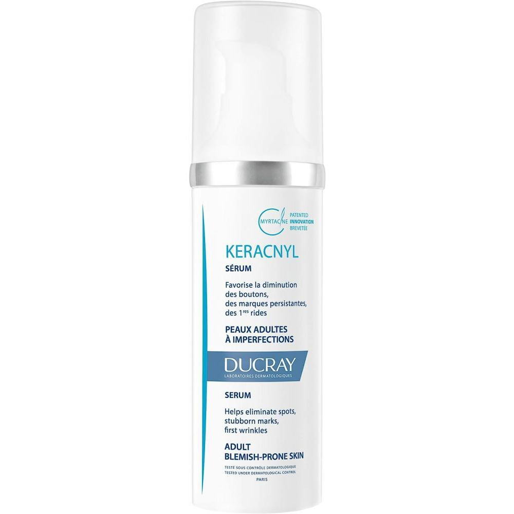 Ducray \/ Serum, Keracnyl, For adult skin with imperfection, 1 fl oz (30 ml) - 1