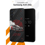 Protective Case Cover for Galaxy A34 (5G) with JDM Pattern - 2 miniature