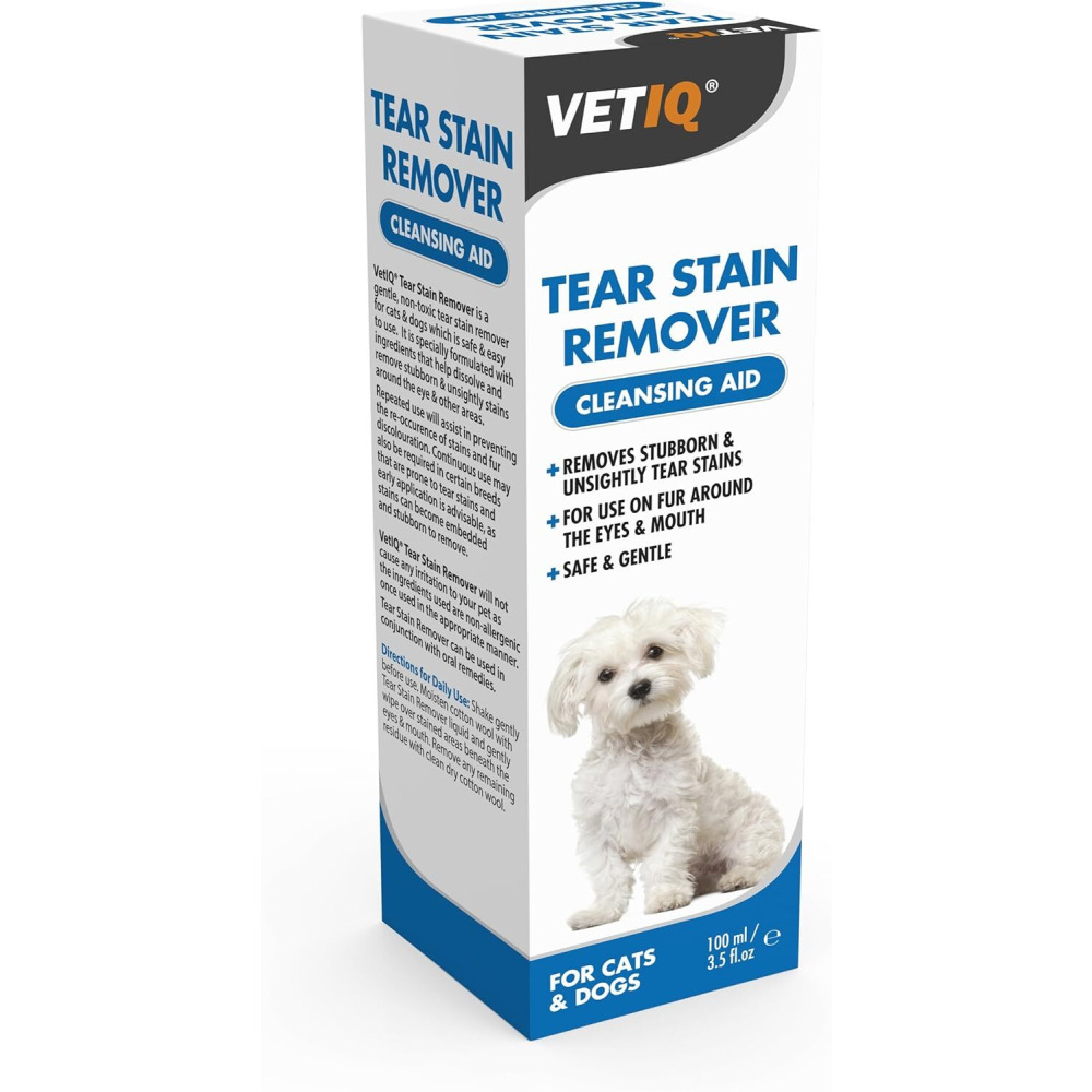 VetIQ, Tear Stain Remover Cleansing Aid, 100ml - 1