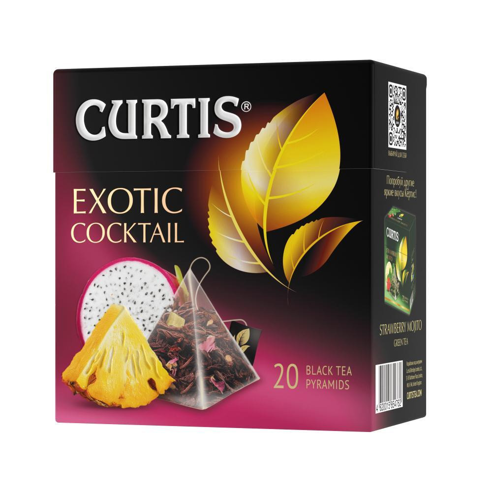 CURTIS Exotic Cocktail, Flavored Black Tea in Pyramids, 20 pyramids - 1