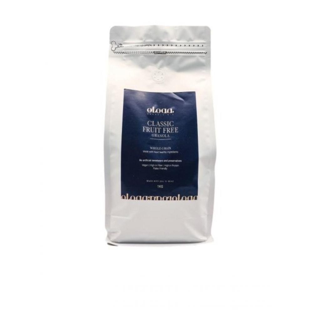 Oloaa Classic Fruit Free Granola 1000g - 1