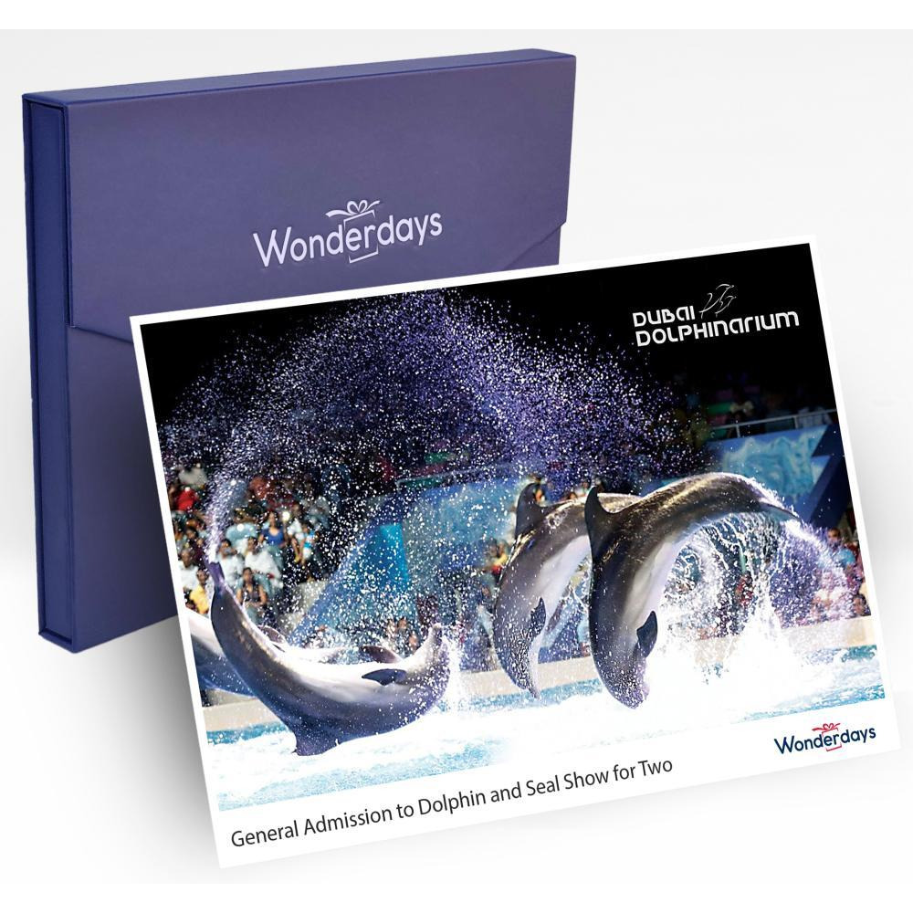 Wonderdays Premium Gift Box - Standard Dolphin and Seal Show seats for Two - Unique gift for christmas, birthdays and any other occasion - 1