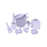 Set Beach Toys Scrunch Bundle of 4 pieces, Silicone, Dusty Light Purple - 1 miniature