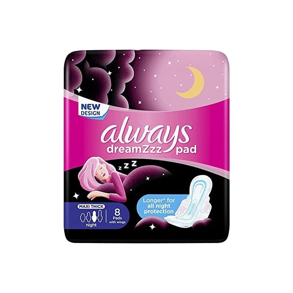 Always breathable soft for night maxi thick 8 pads with wings - 1