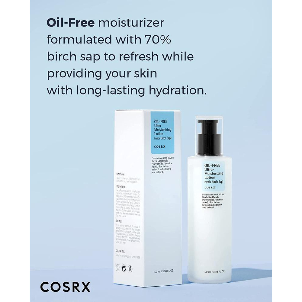 Cosrx / Lotion, Oil-free, Ultra-moisturizing, With birch sap, 3.38 fl.oz (100 ml) - 2