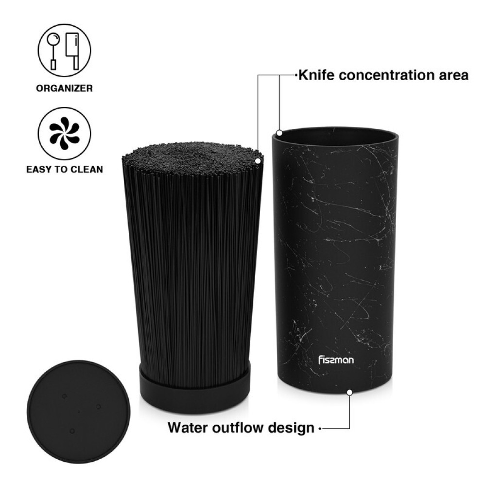 Fissman 7 Pc Knife Set Miyamura With Plastic Block (3Cr14 Steel) - 3