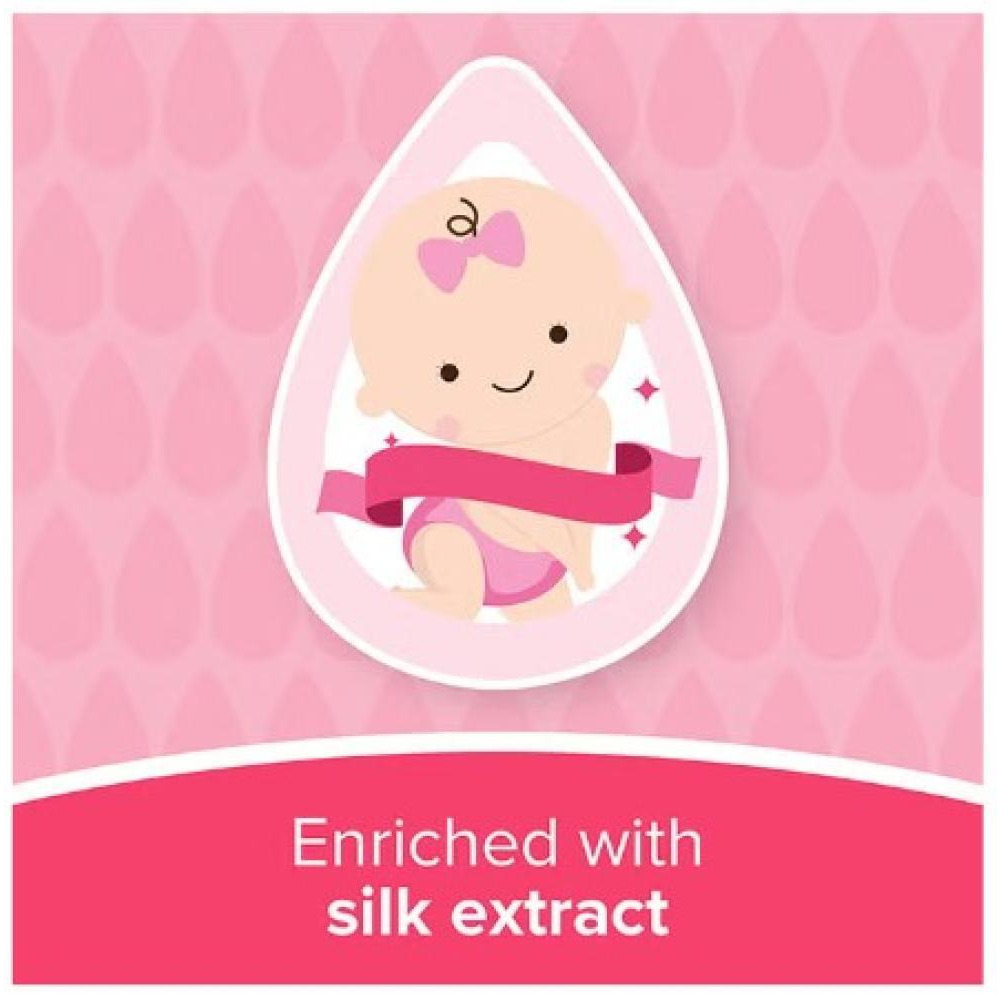 JOHNSON’S, Детские салфетки, Нежные для всего Тела, обогащенные экстрактом шелка, 20 шт. - 4