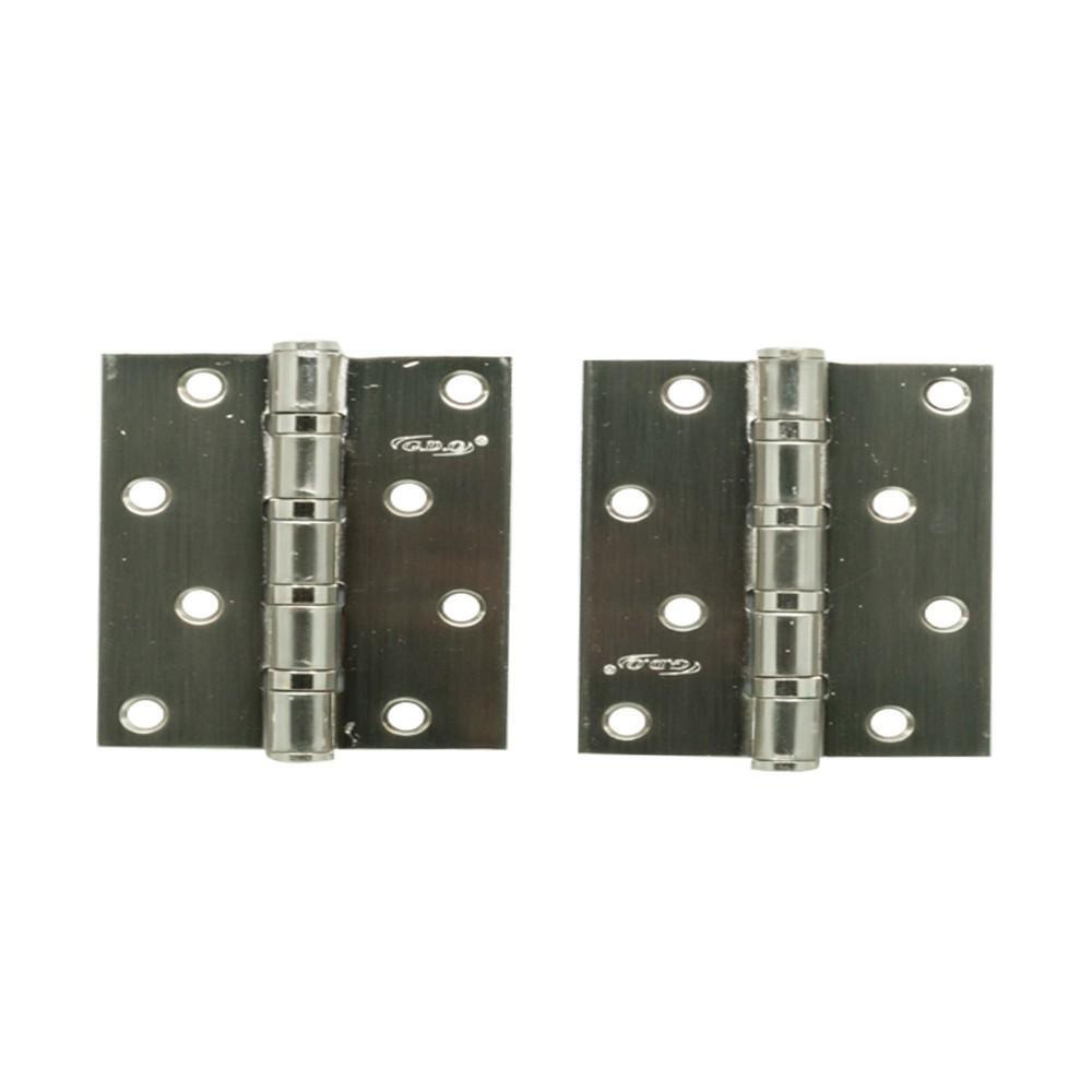 Homesmiths Bearing Hinges 4 inch Chrome Plated - 1