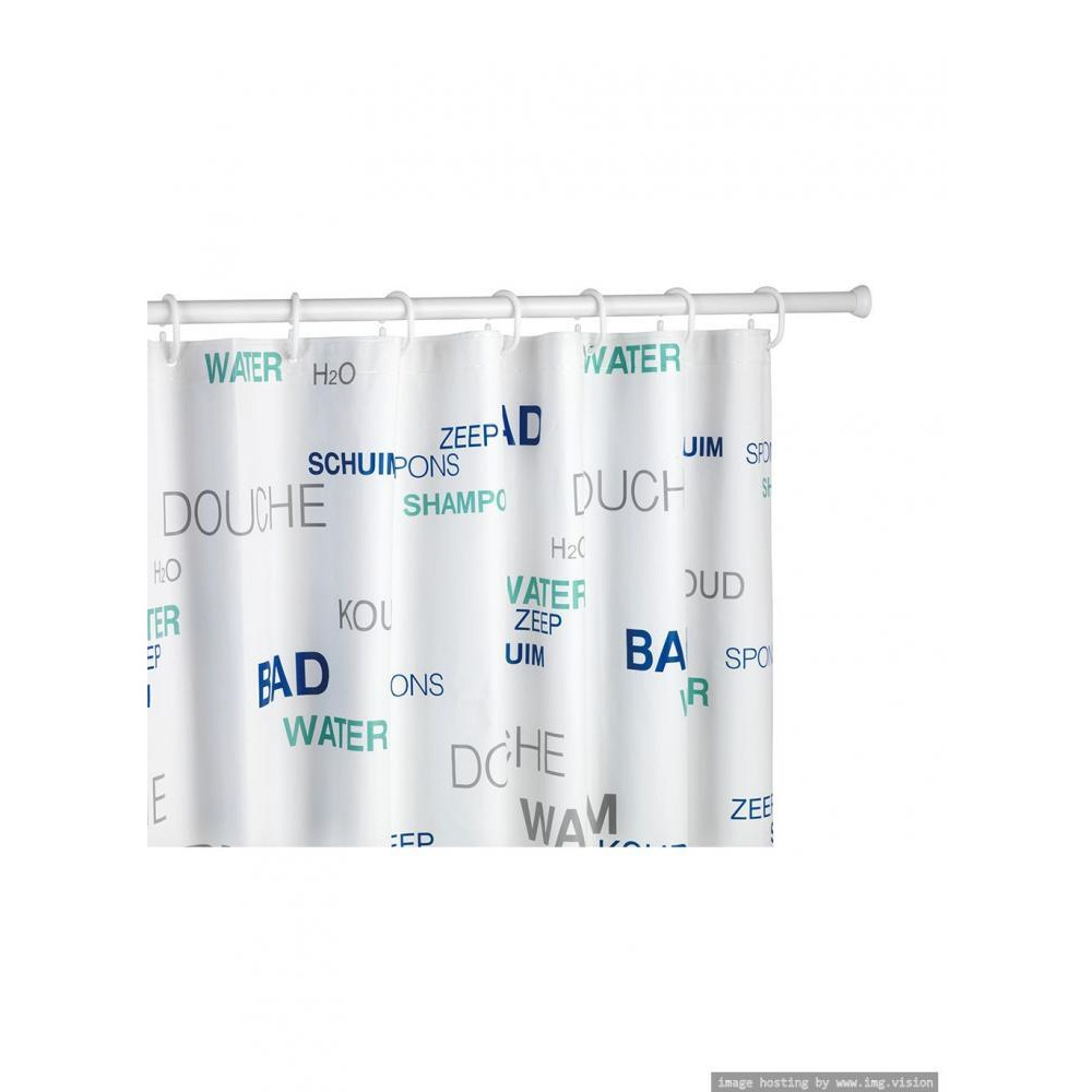 Wenko Telescopic Shower Curtain Rod 20mm White - 2