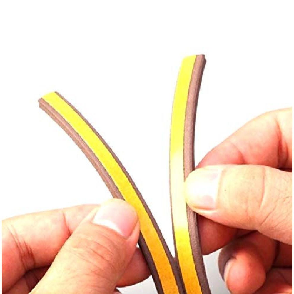 Beorol / Tape, Sealing tape self adhesive 'D' profile, brown, 2x3 m - 4