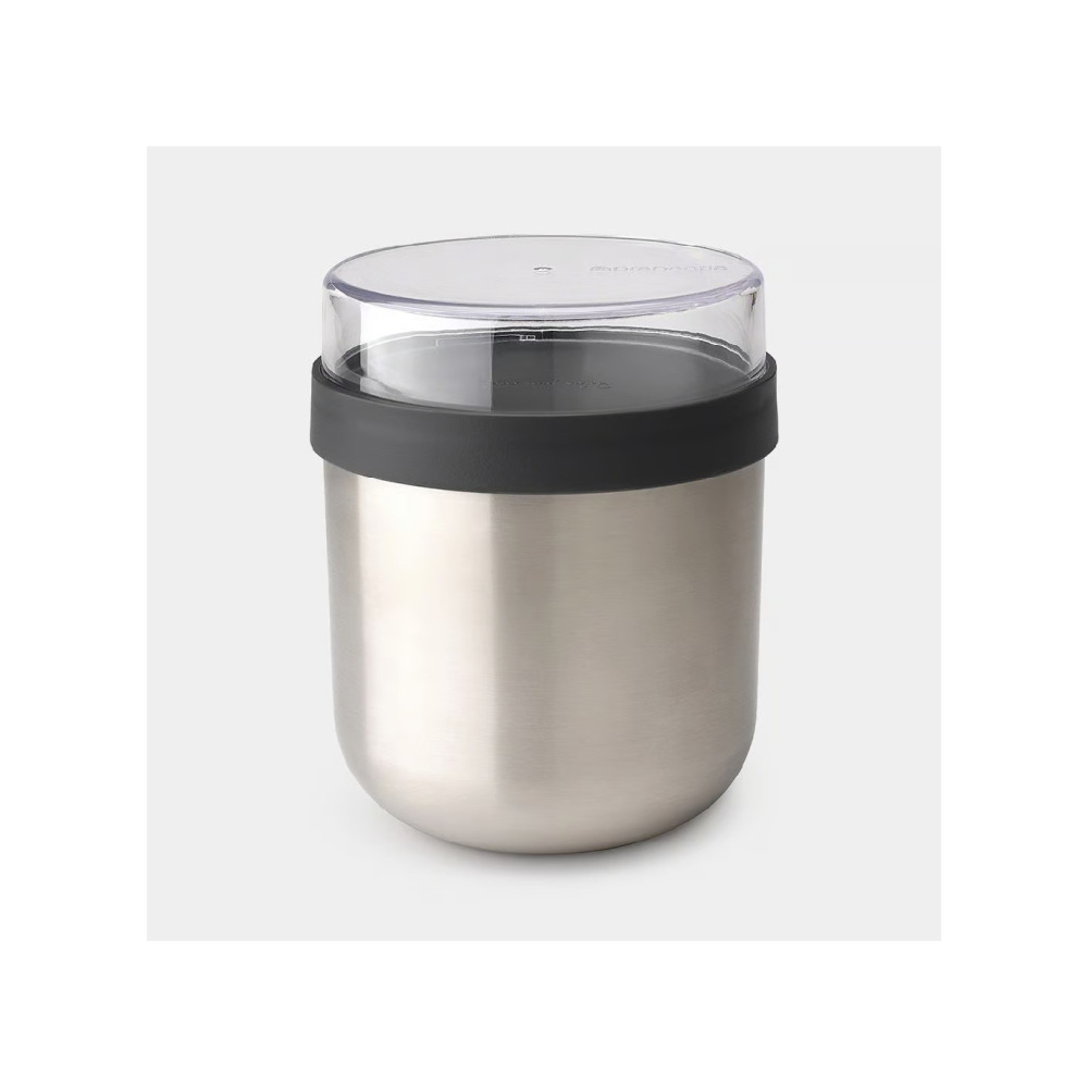 وعاء غداء معزول ميك آند تيك من برابانتيا سعة 0.5 لتر، رمادي داكن - 1