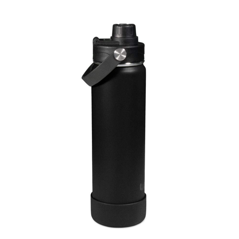 Waicee Onyx Black Reusable Bottle - Durable, Compact, Leak-Proof, Stylish, BPA-Free, Insulated, Portable - 620ml - 4