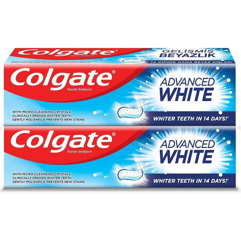 Зубная Паста Colgate Advanced WHITE — 2 X 100 мл - 3