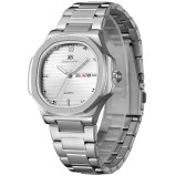 Kenneth Scott Men's White Dial Analog Watch - K22034-SBSW - 2 miniature