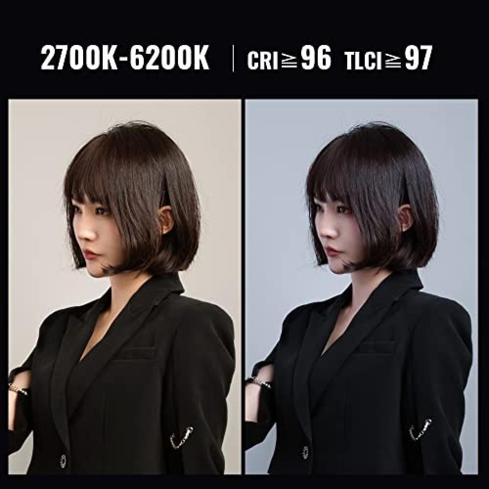 Zhiyun FIVERAY F100 RGB СВЕТОДИОДНЫЙ СВЕТИЛЬНИК, 100 ВТ, 20708 ЛЮКС, CRI 96+, Ручной СВЕТОДИОДНЫЙ Светильник С Регулируемой ЯРКОСТЬЮ, черный (стандарт - 1