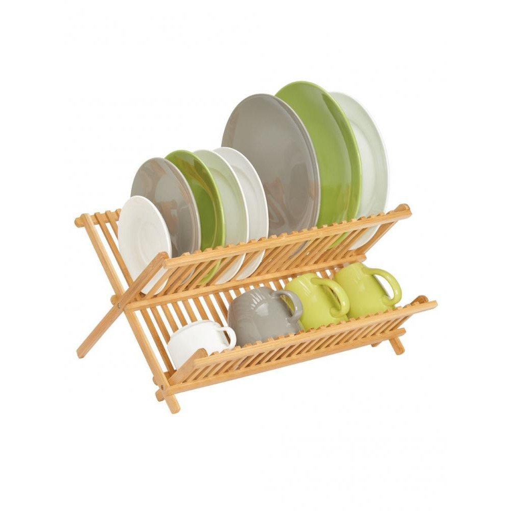 InterDesign Formbu Bamboo Dish Rack - 1