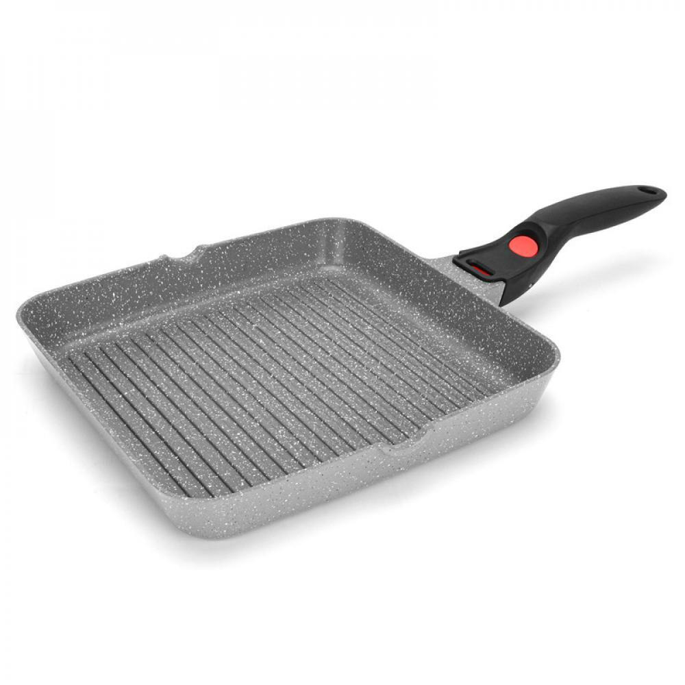 Fissman Square Grill Pan La Granite Series Non-Stick Coating Grey/Black 28x4.5cm - 1