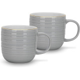 Fissman 2-Piece Mugs Firmina Gray 350ml New Bone China - 1 miniature