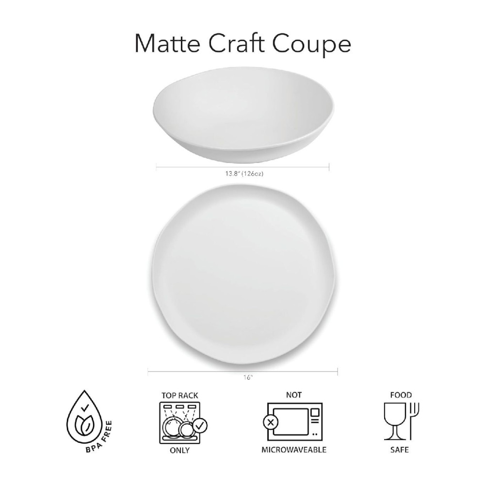 TarHong Matte Craft Coupe  Serve Bowl - 2