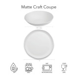 TarHong Matte Craft Coupe  Serve Bowl - 2 miniature