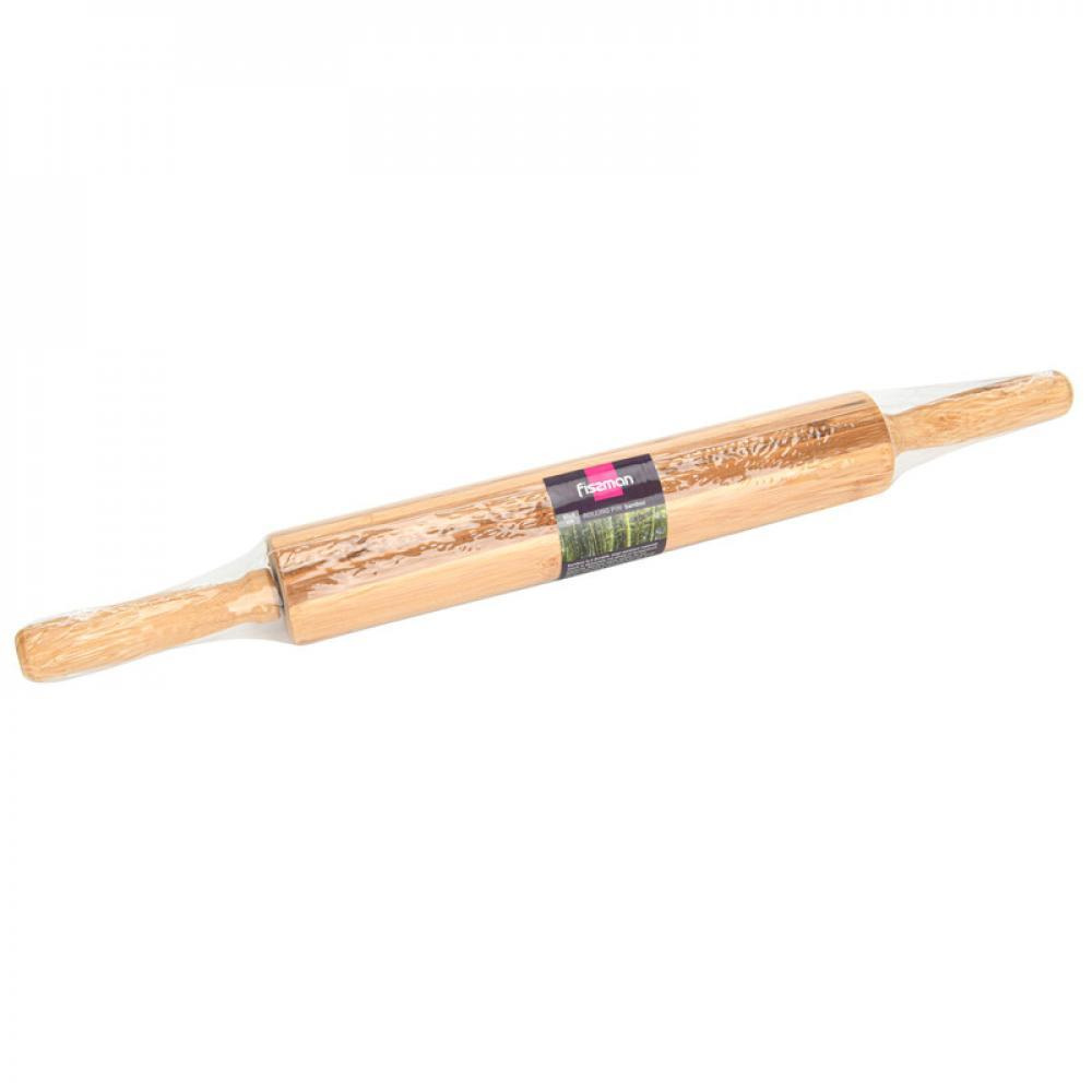 Fissman Bamboo Rolling Pin Brown 50x5cm - 3