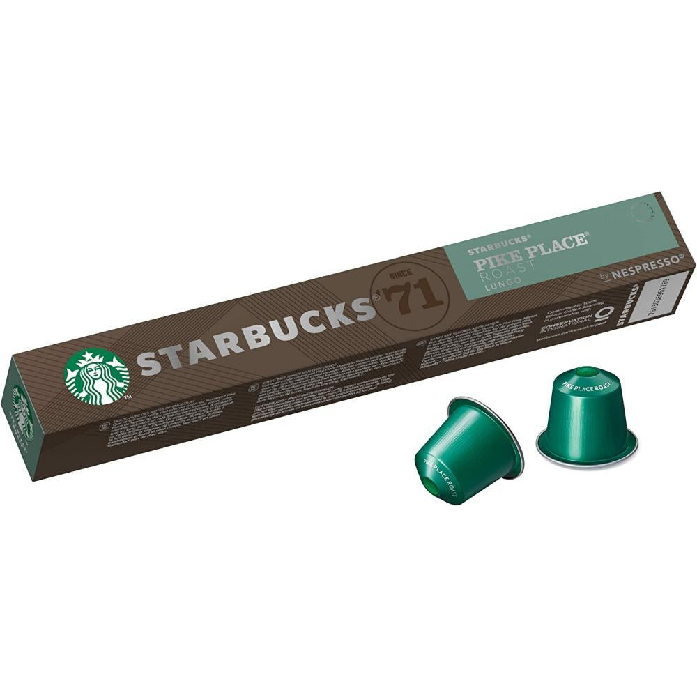 Starbucks / Coffee capsules, Pike place roast by Nespresso, 10 capsules - 1