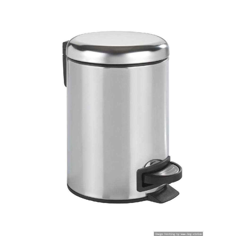 Wenko 3 Liter Stainless Steel Pedal Bin Leman - 1