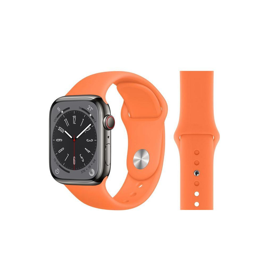 Perfii Solid Silicone Replacement Band for Apple Watch 49, 45, 44, 42 mm Series Ultra 8/7/6/5/4 SE - 2