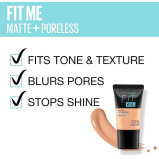 Foundation Maybelline New York Fit Me Matte & Poreless, Mini, 128 Warm, 18 ml - 8 miniature
