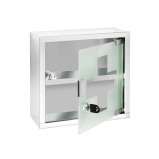 Wenko Stainless Steel Medicine Chest Blue Silver - 2 miniature