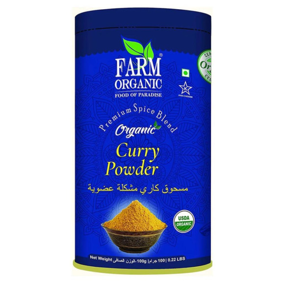 مسحوق الكاري العضوي من فارم 100 جم