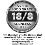 هوكينز طنجرة ضغط، طنجرة ضغط داخلية من الفولاذ المقاوم للصدأ، فضي (Hss50)، 5 لتر - 5 miniature