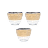 مجموعة من 3 أطباق سلطة صغيرة، ارتفاع 60 سم وعرض 110 سم، "اليونان"، لمناسبات مثل رمضان - 1 miniature