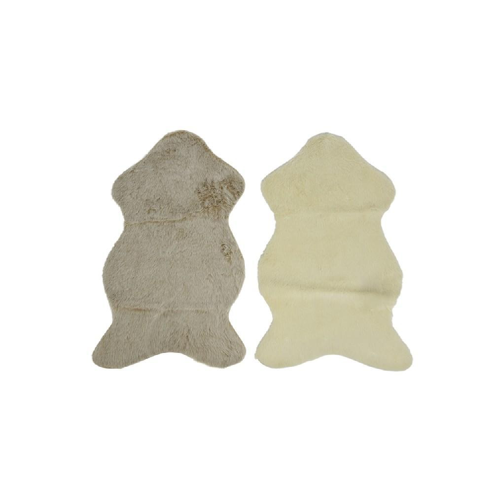 Kaemingk Decoris Rug Acrylic Animal Faux Fur Short Pile Solid Assorted 1 Piece - 1