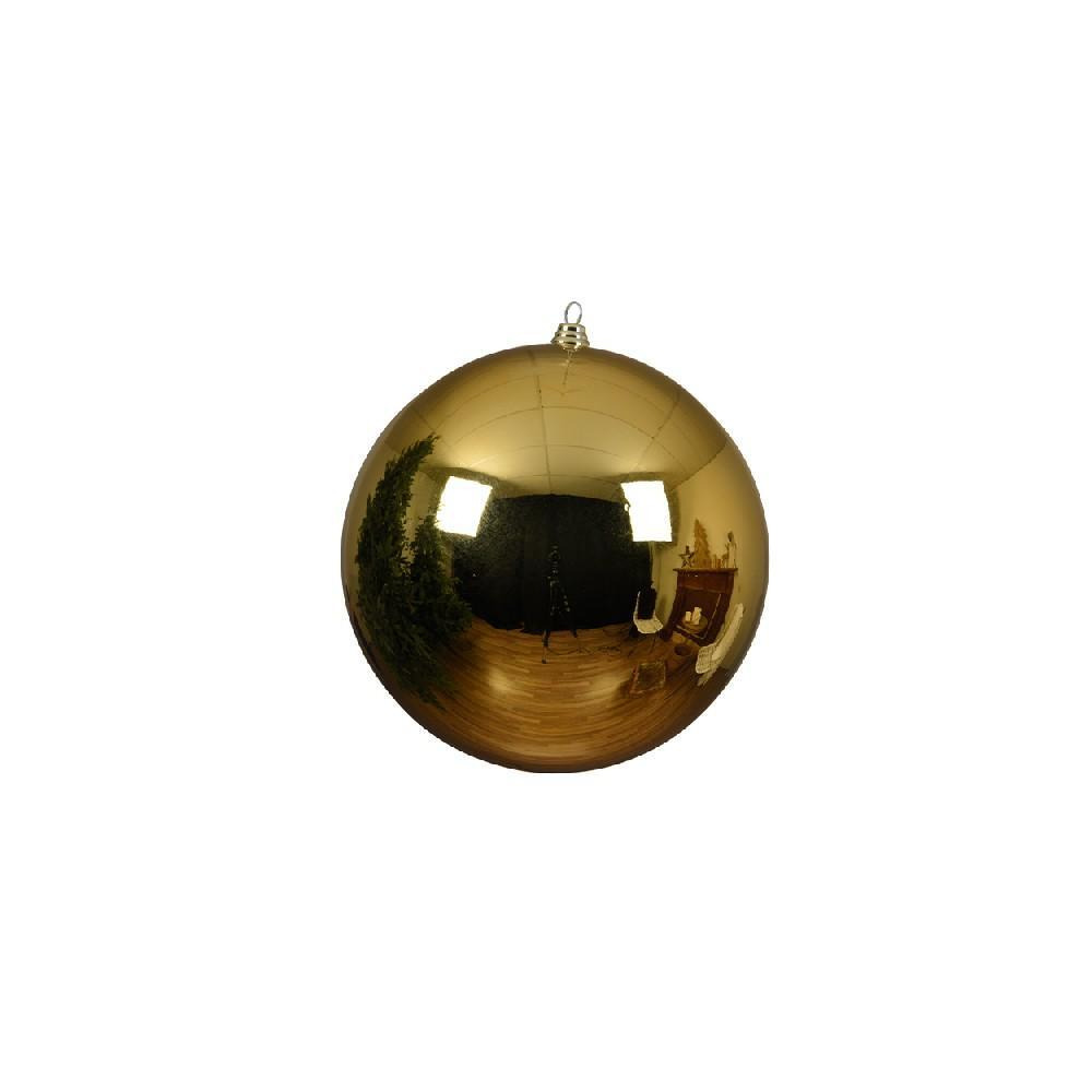 حلي Kaemingk DECORIS مقاس 40 سم مقاومة للكسر، ذهبية فاتحة لامعة - 1